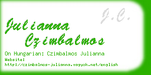 julianna czimbalmos business card